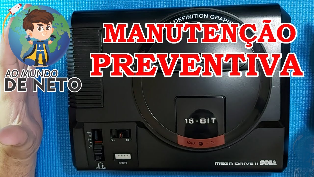 MANUTENÇÃO PREVENTIVA MEGA DRIVE II TECTOY