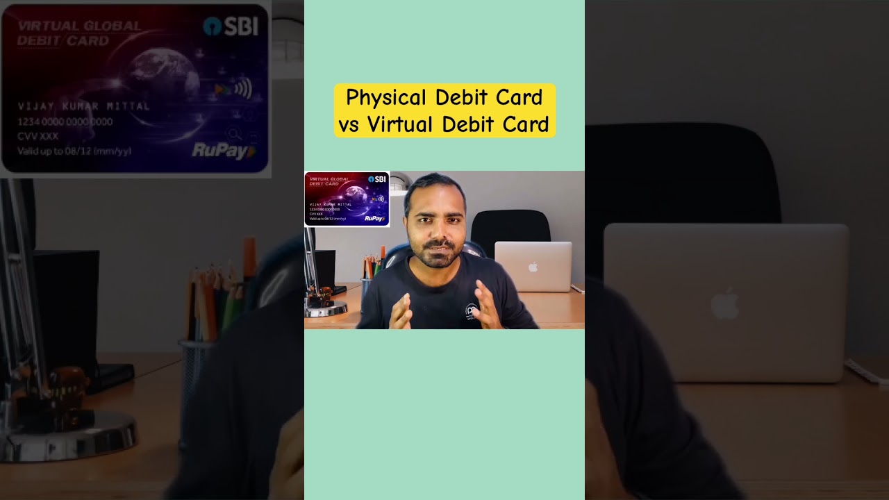 Know the differences between Physical Debit Card and Virtual Debit Card | #debitcard #finance #viral