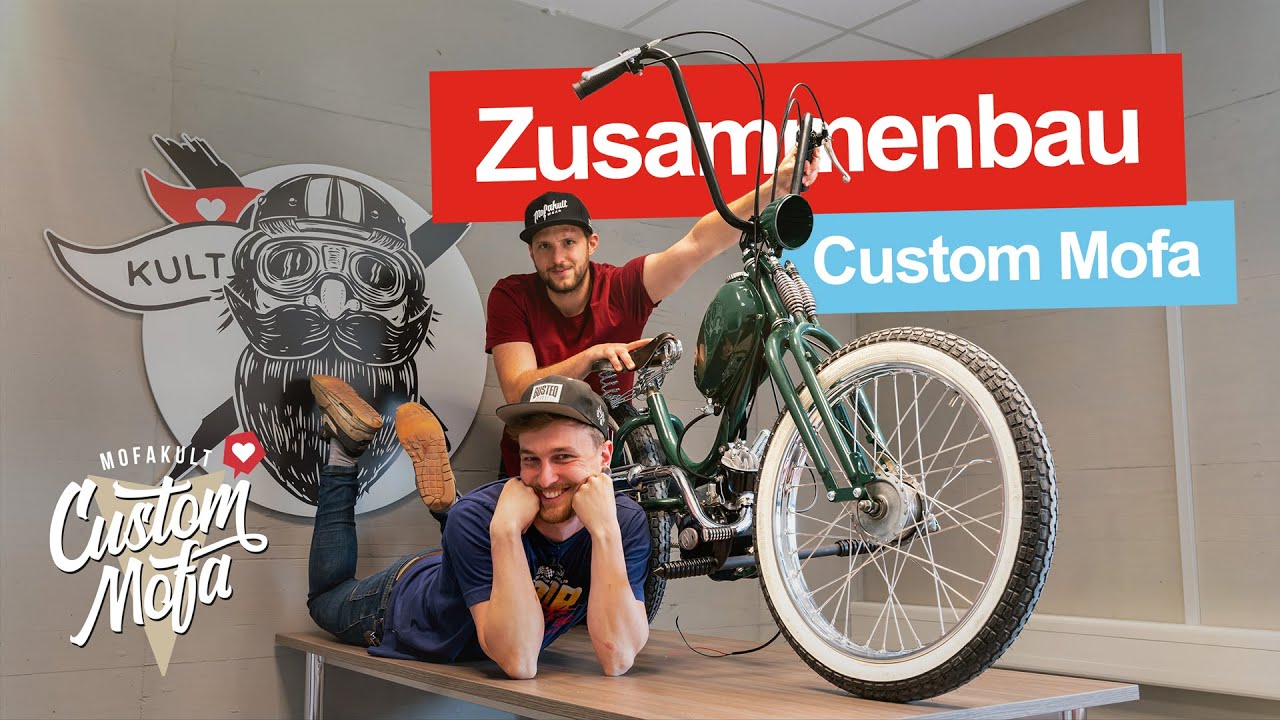 MEGA LOOK & ROAR EXHAUST | First Start Custom Moped