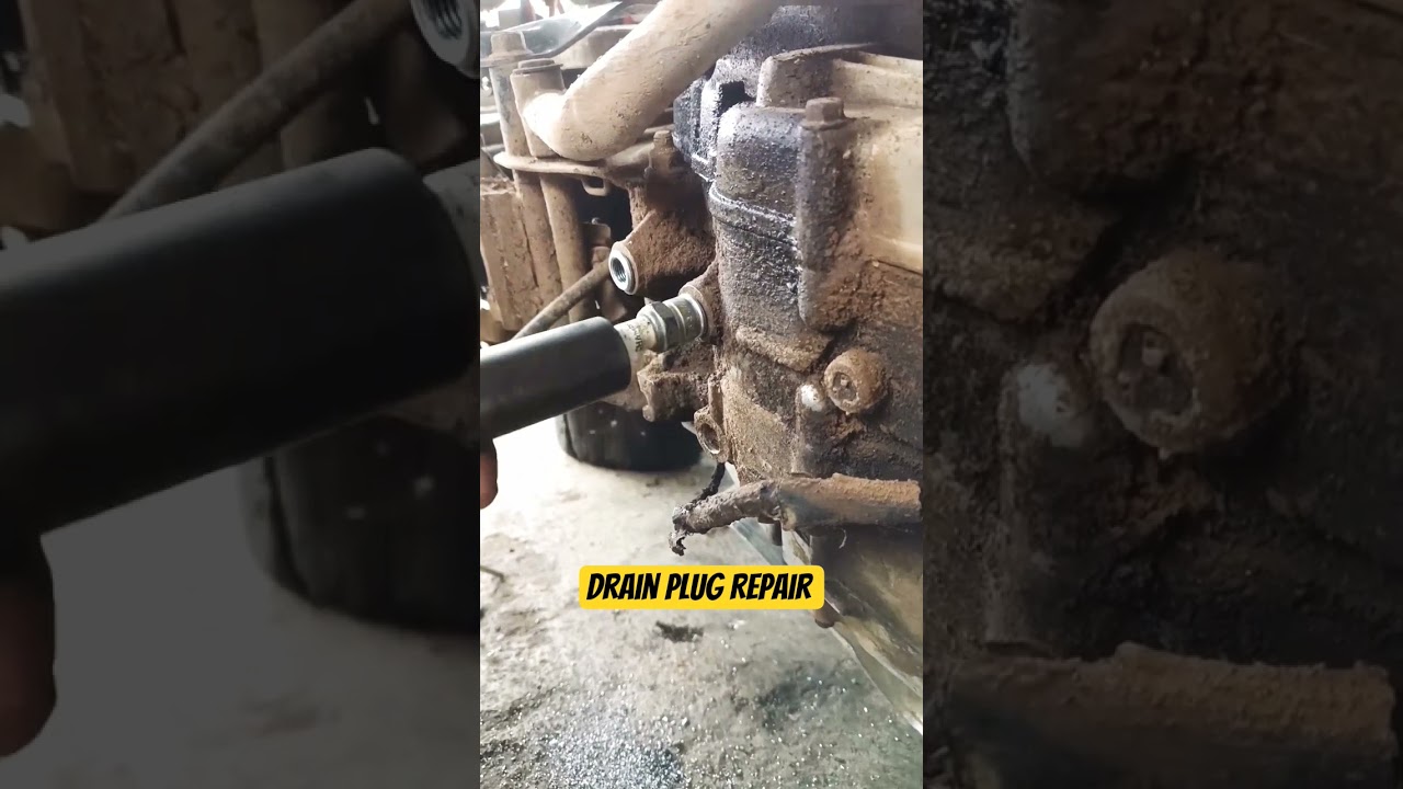 Drain Plug | Drain Plug Repair#drainplug #loosethread #thread #treading #rebuild #repair #viral #diy