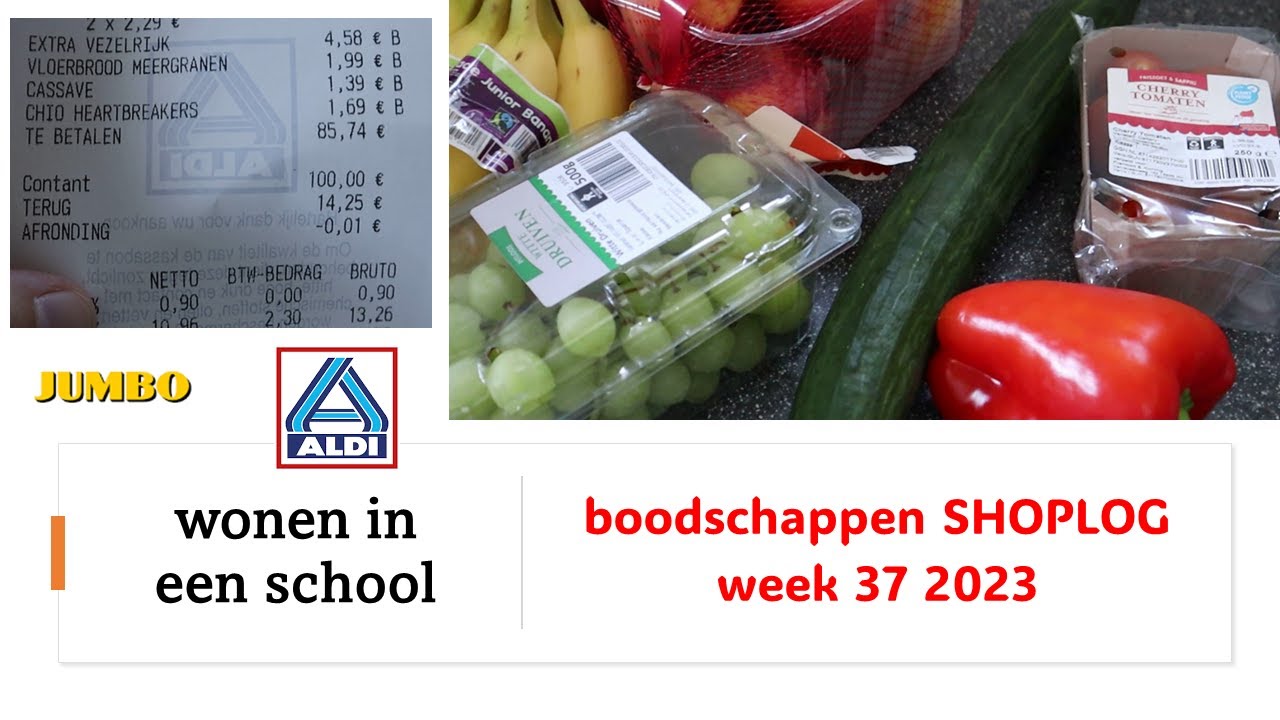 boodschappen SHOPLOG - ruim binnen BUDGET gebleven! 😄 - week 37 2023