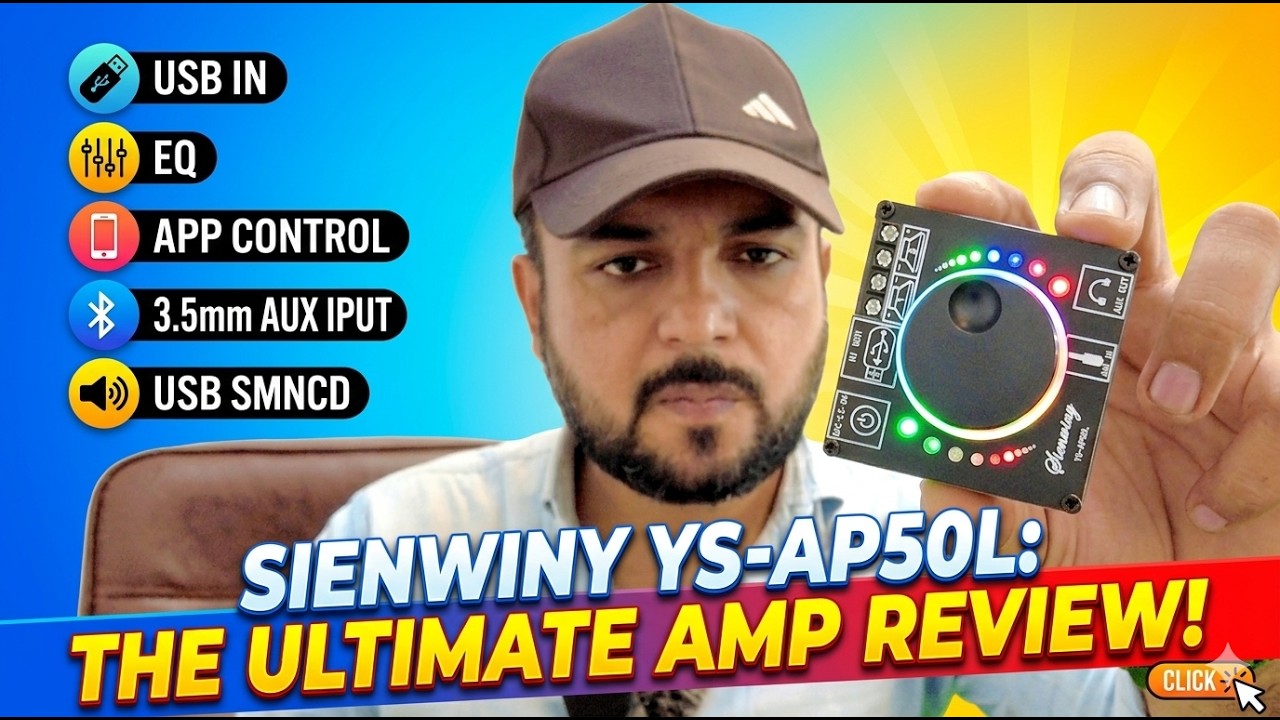 Great Little Bluetooth Amplifier. Sienwiny YS-AP50L Review (#cs8673e XINYI Sini Audio XY-AP50L)