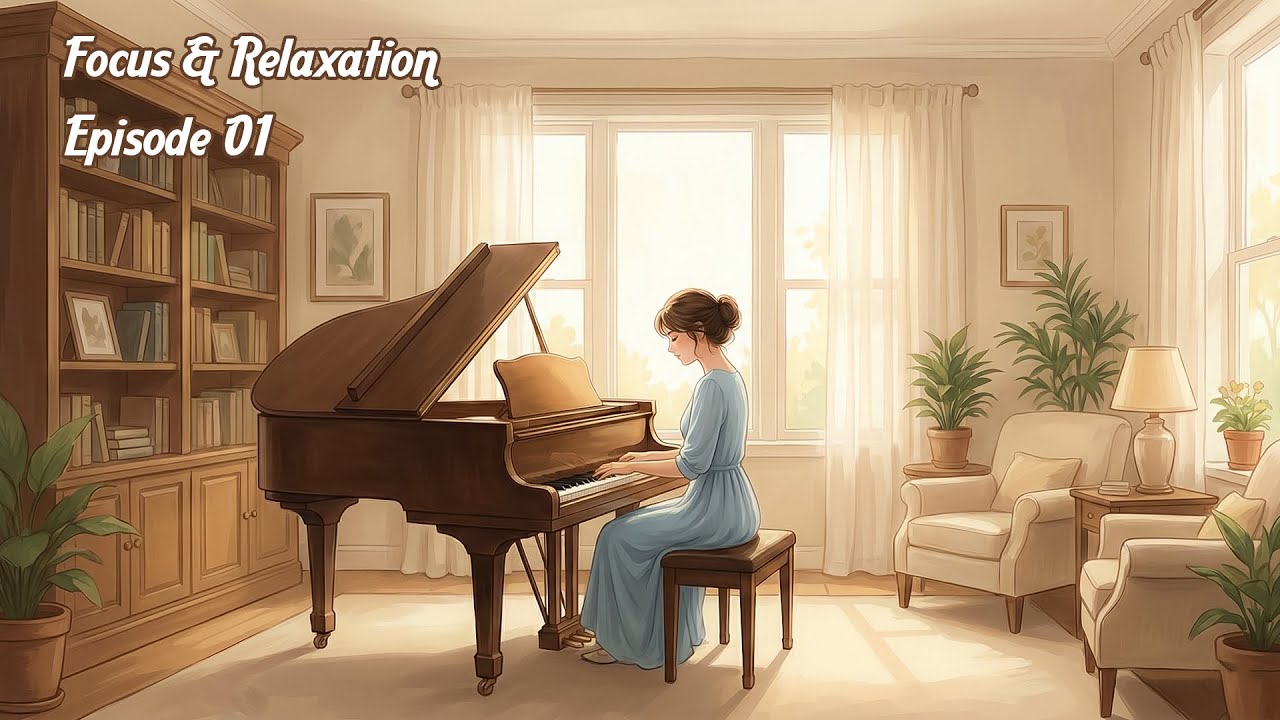 Piano Music for Focus & Relaxation | Calm Background Music for Study & Work Ep01 | Pure Relaxing