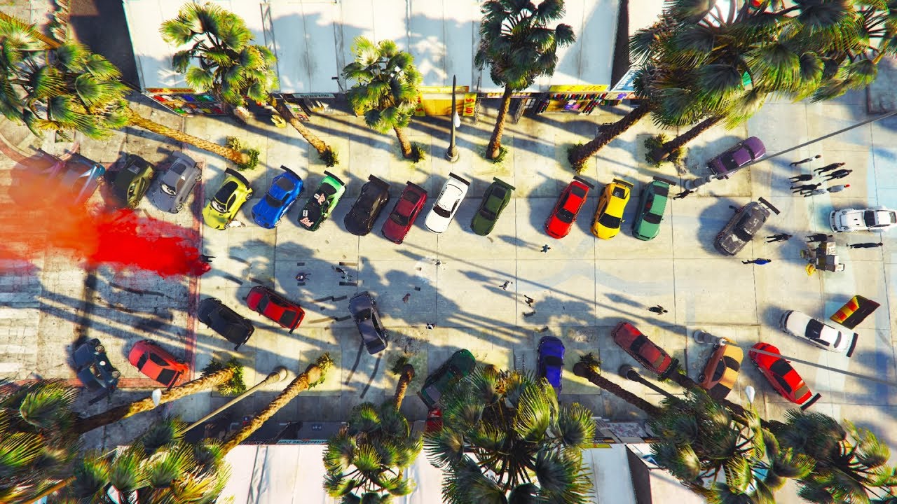 GTA 5 ONLINE | Big Wang Gang Car Meet | TheLowlyGentlemen After Movie