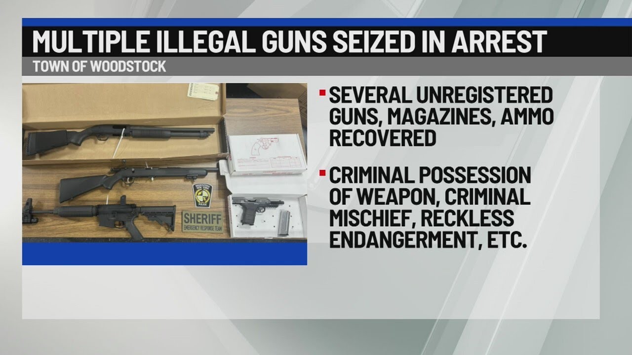 Multiple illegal guns seized in Woodstock arrest