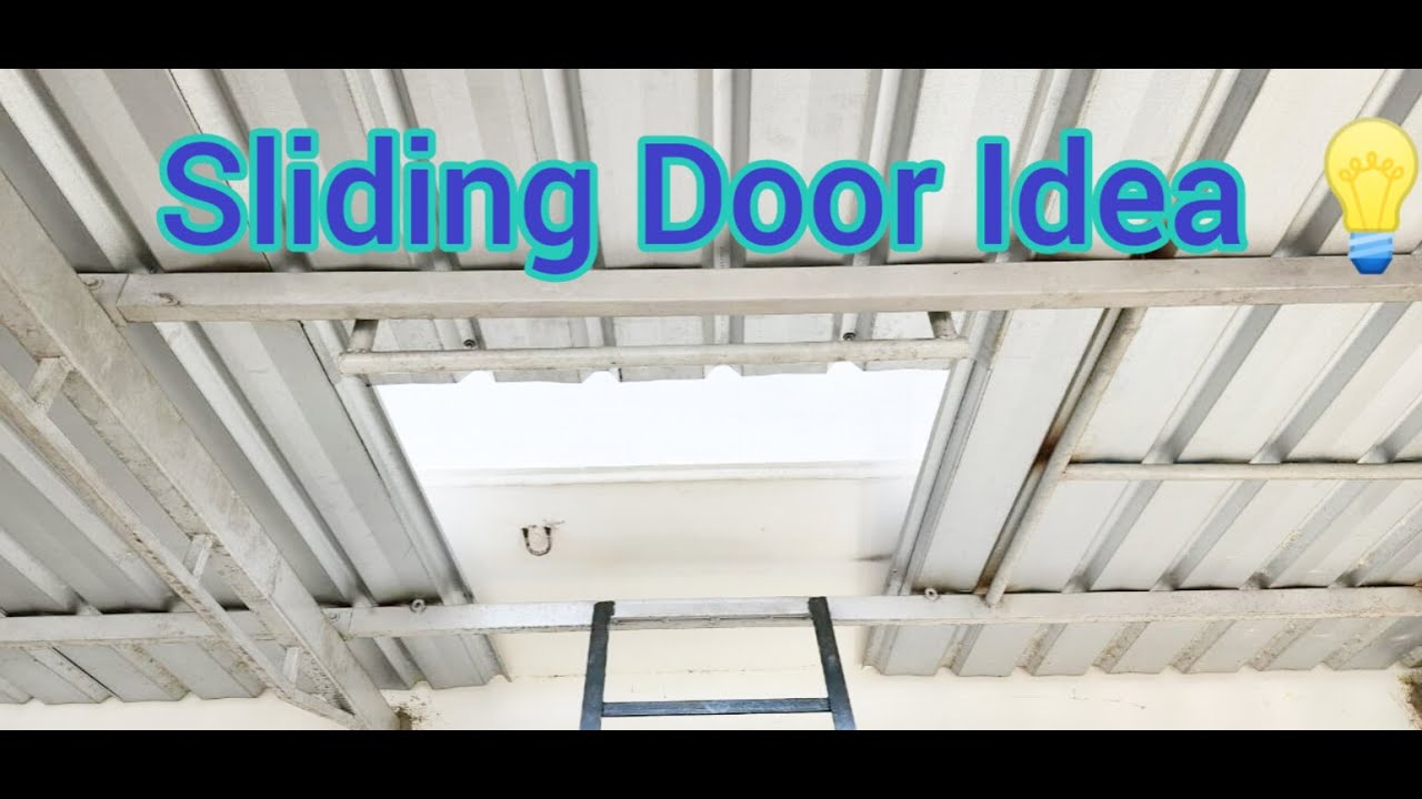 Sliding Door Idea 💡 # Simple  Method # Tata Satin Silver  #Rithvig Roofing