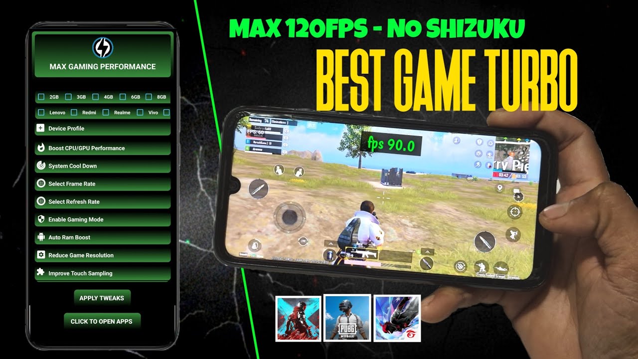 MAX 90-120FPS -The Best Game Turbo That Actually Works in Any Device - Fix Lag & Heat ( 2026 )