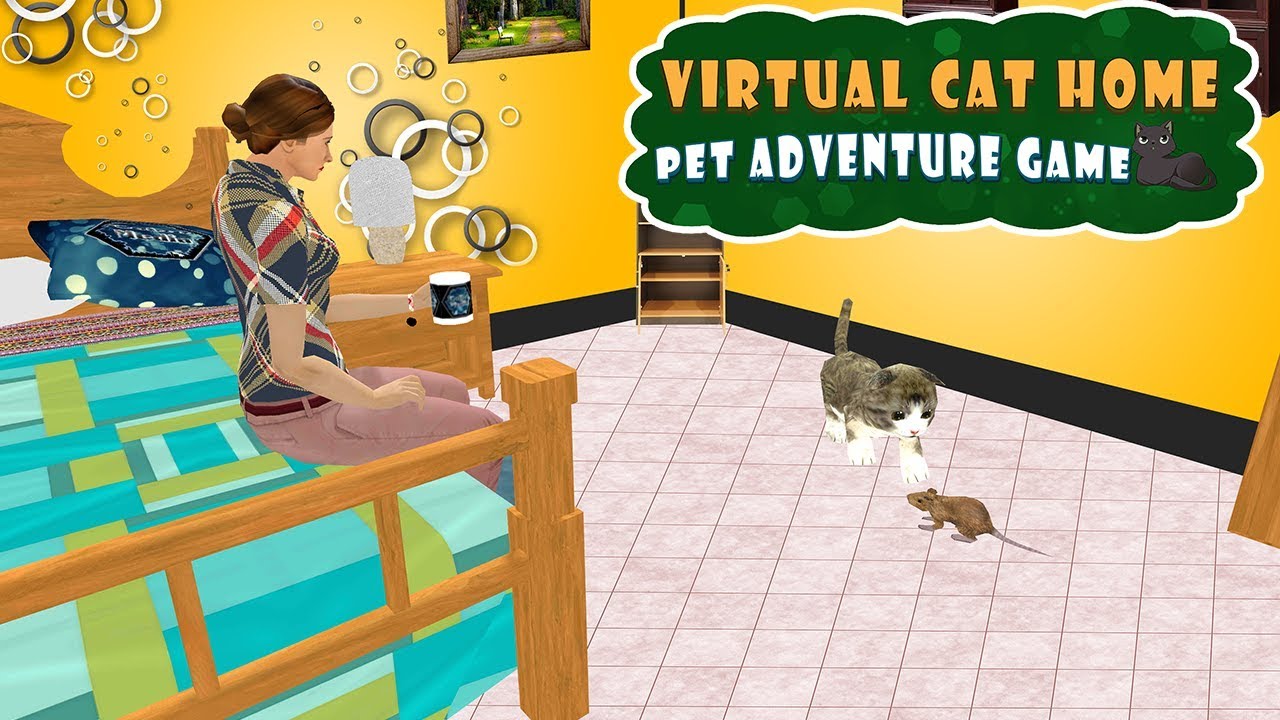 Virtual Cat Home Pet Adventure Game