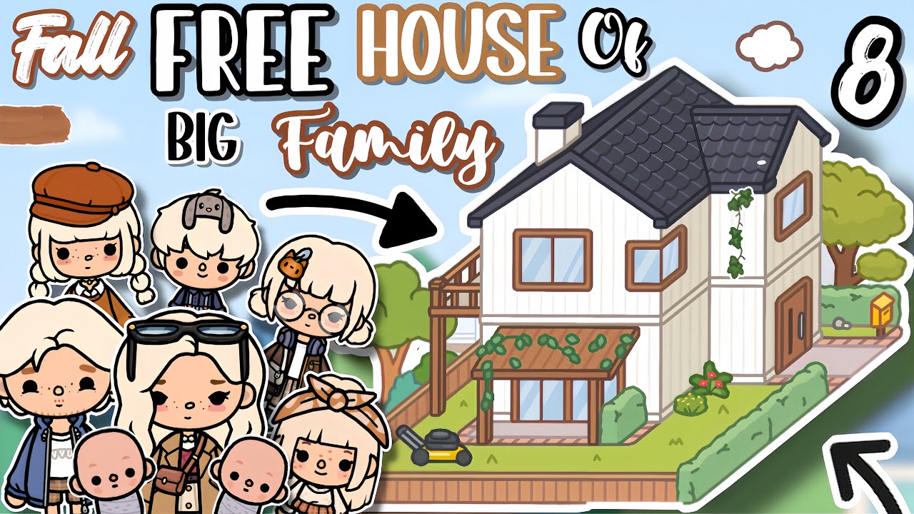 БЕСПЛАТНЫЙ ДОМ для СЕМЬИ из 8 человек: идеи для дома в Тока-Бока✨ [Дизайн дома] TocaLifeWorld Нов...