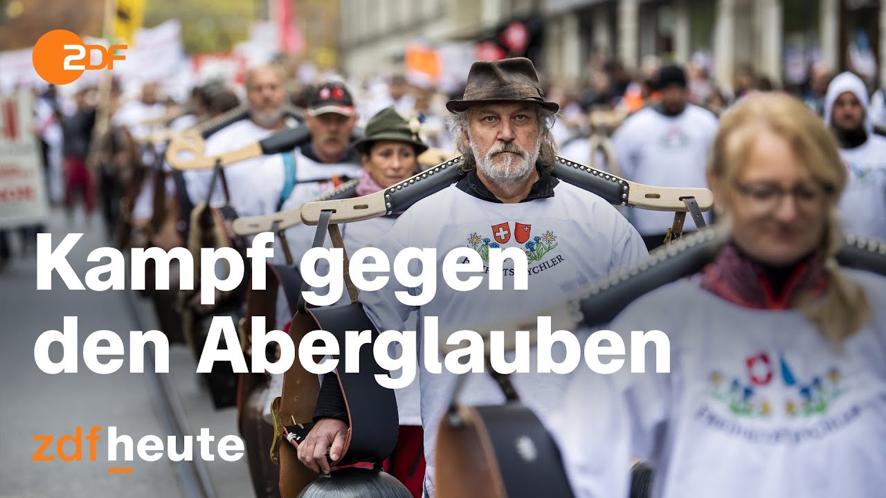 Corona-Gegner in der Schweiz: Mit Kuhglocken gegen die Impfpflicht I 3sat kulturzeit