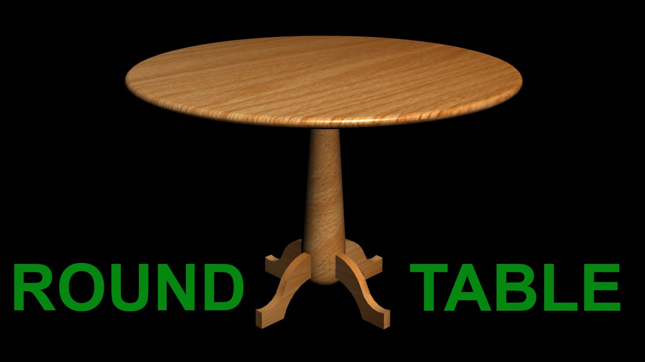 CREATING A 3D TABLE WITH WOODEN MATERIAL | AUTOCAD 3D RENDERING
