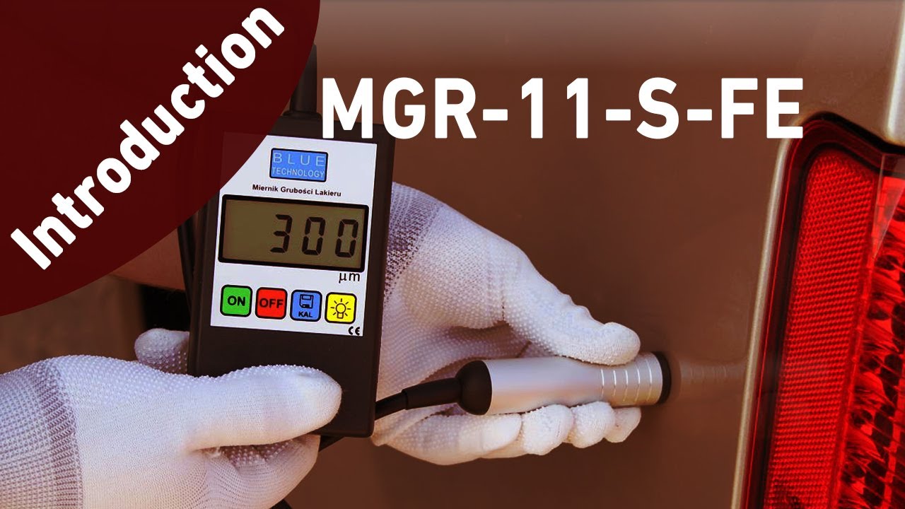 Paint meter coating thickness gauge - MGR-11-S-FE  Blue Technology