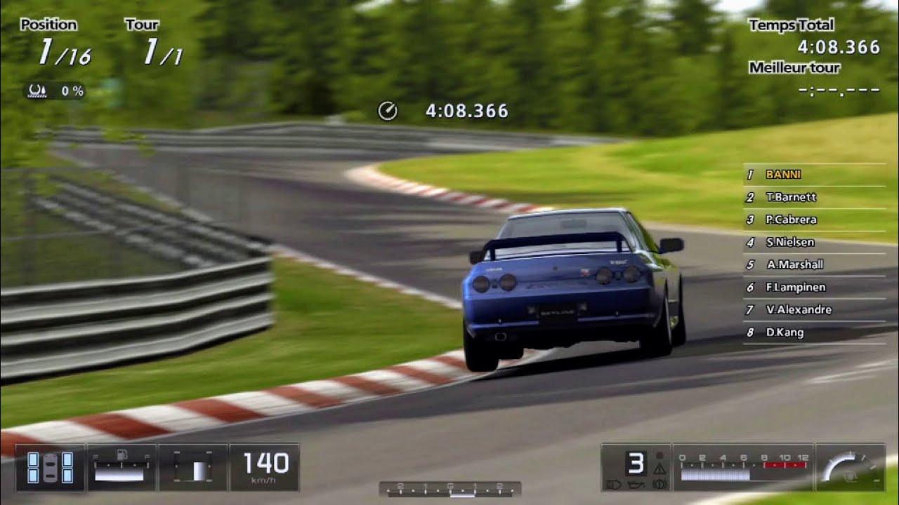 Gran Turismo 5 - Nissan SKYLINE GT-R V • spec N1 (R32) '93 (HYBRiD) PS3 Gameplay