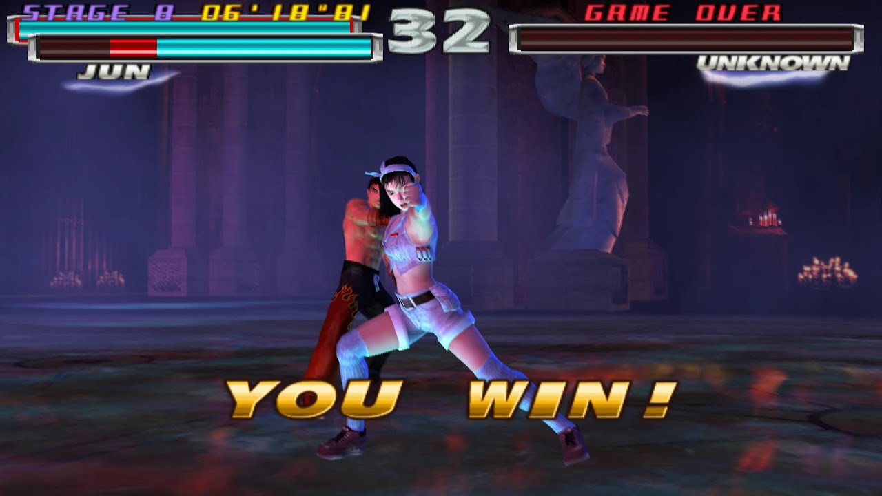 Tekken Tag Tournament (PS2) Jun & Jin Playthrough (Jun Ending)