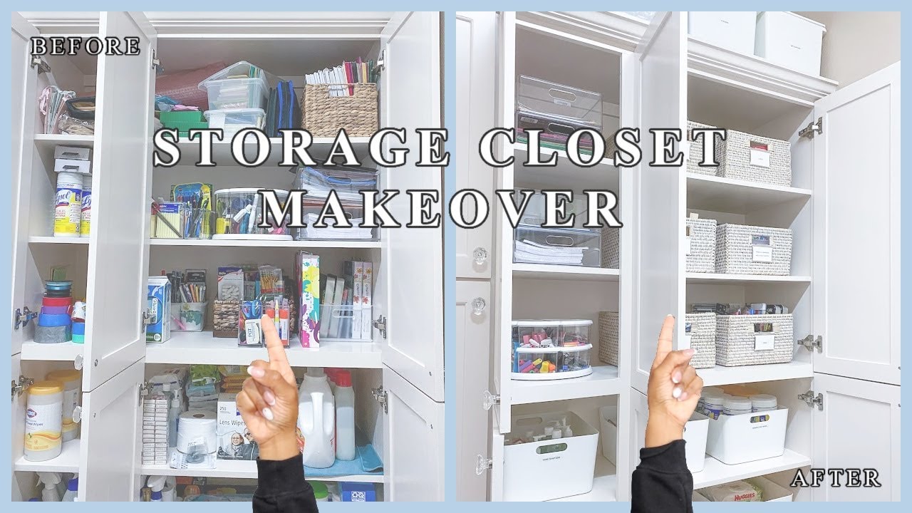 Storage/Laundry Closet Makeover VLOG | Judi the Organizer