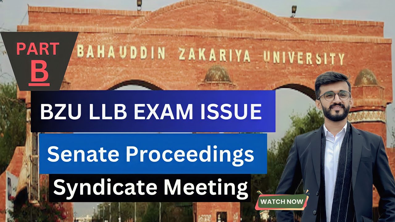 Unbelievable Updates about BZU LLB exams |Part B |bzu llb latest news