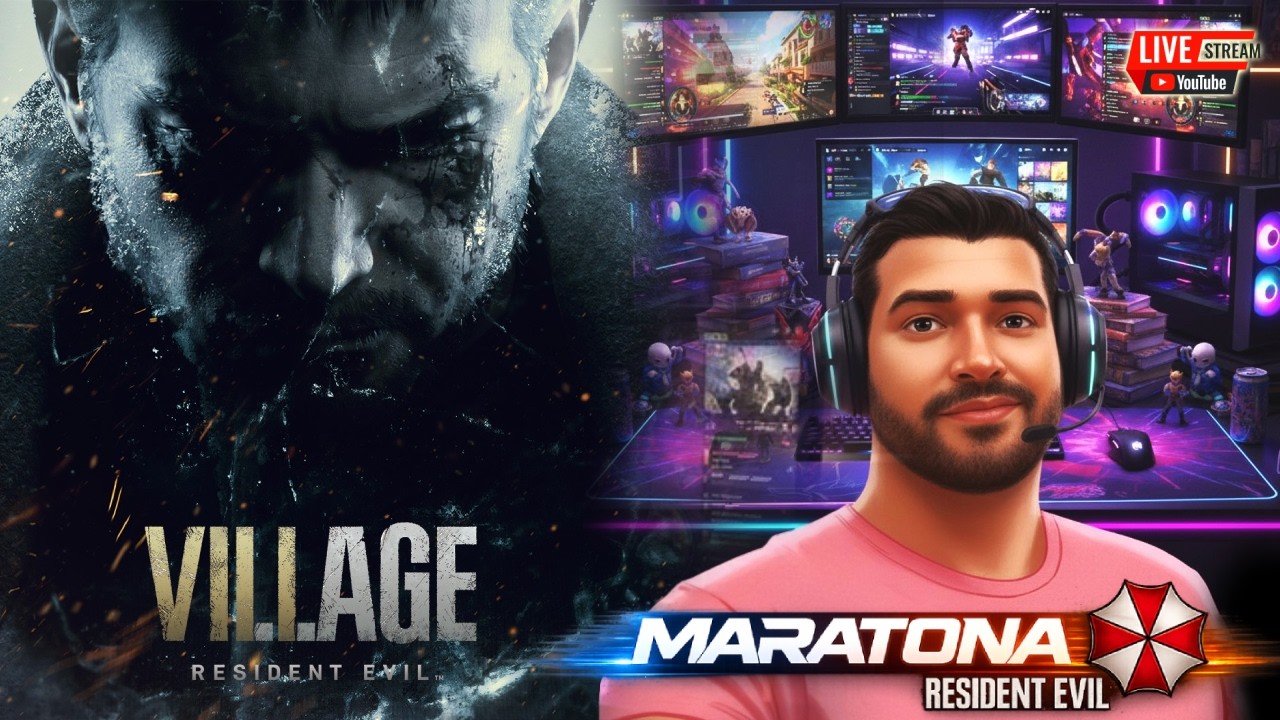 MARATONA RESIDENT EVIL ATÉ O REQUIEM - JOGANDO RESIDENT EVIL VILLAGE #FINAL