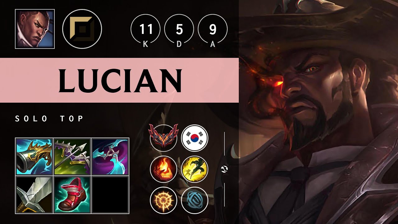 Lucian Top vs Vladimir: Killing spree - KR Grandmaster Patch 14.21