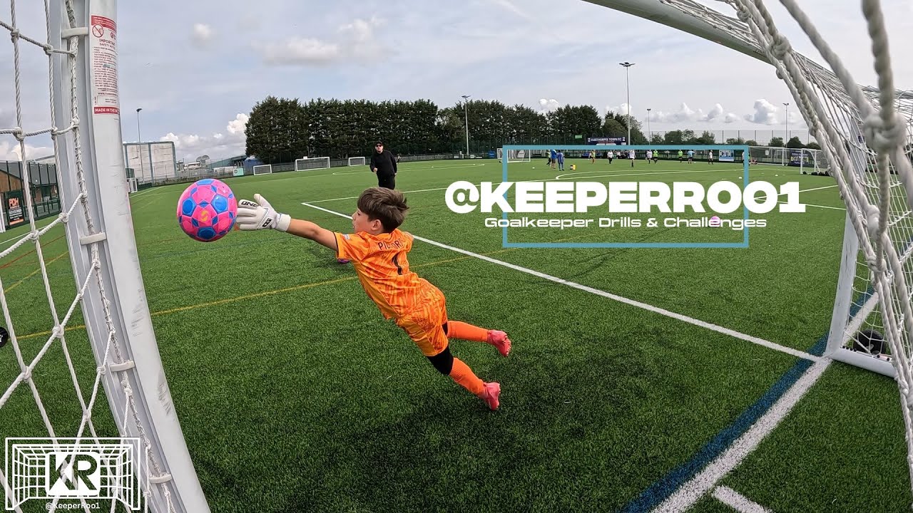 7 Year Old Takes On Pro Goalkeeper Drills & Dad vs Son Shootout Challenge !