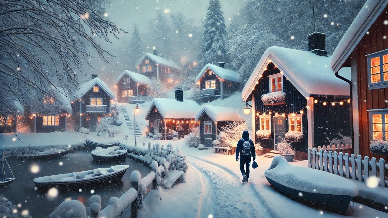 Heavy Snowfall at Akalla Fishermen&rsquo;s Village: Exploring -10&deg;C in Stockholm&rsquo;s Local Gem