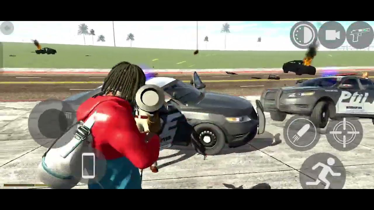 Indian wike driving 3d game police 🚓🚨 kills and misail games #amezing #video #viral #tranding 15k 