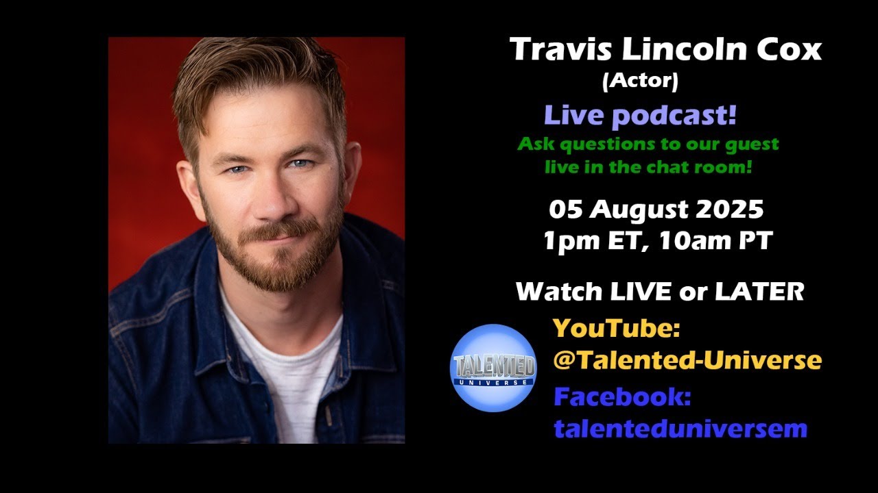 Travis Lincoln Cox - (Actor, ' Love, Lies, and Alibis'), joins us for a live chat.