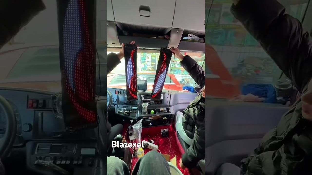 Programmable flex Devil eyes lights for car bus truck |Blazexel #car #bus #truck #leddisplay