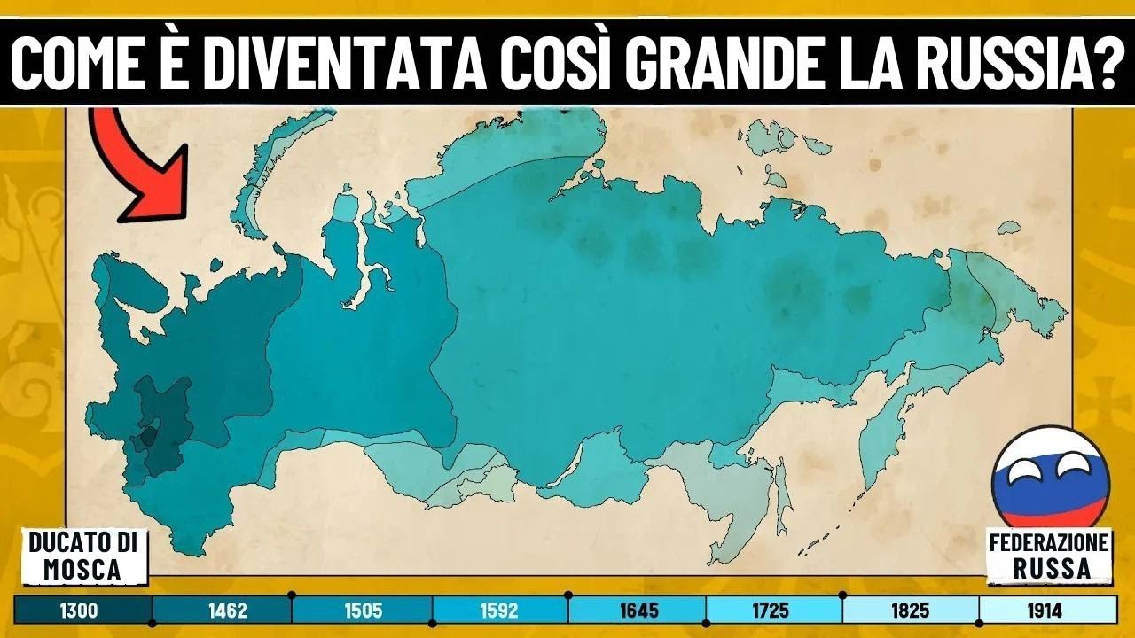 Com'è diventata così grande la Russia? Scopri la sua incredibile espansione!