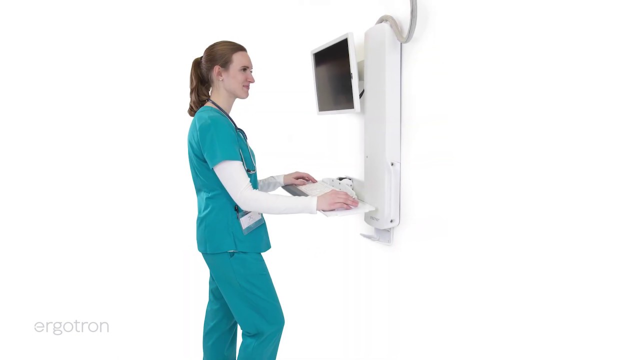 Ergotron StyleView® Sit-Stand Vertical Lift, High Traffic Area