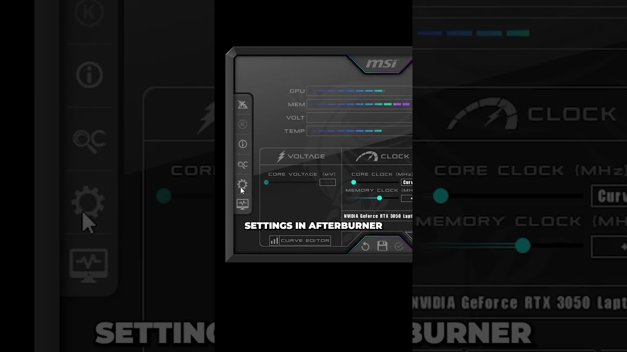 How to use MSI Afterburner to View PC Info