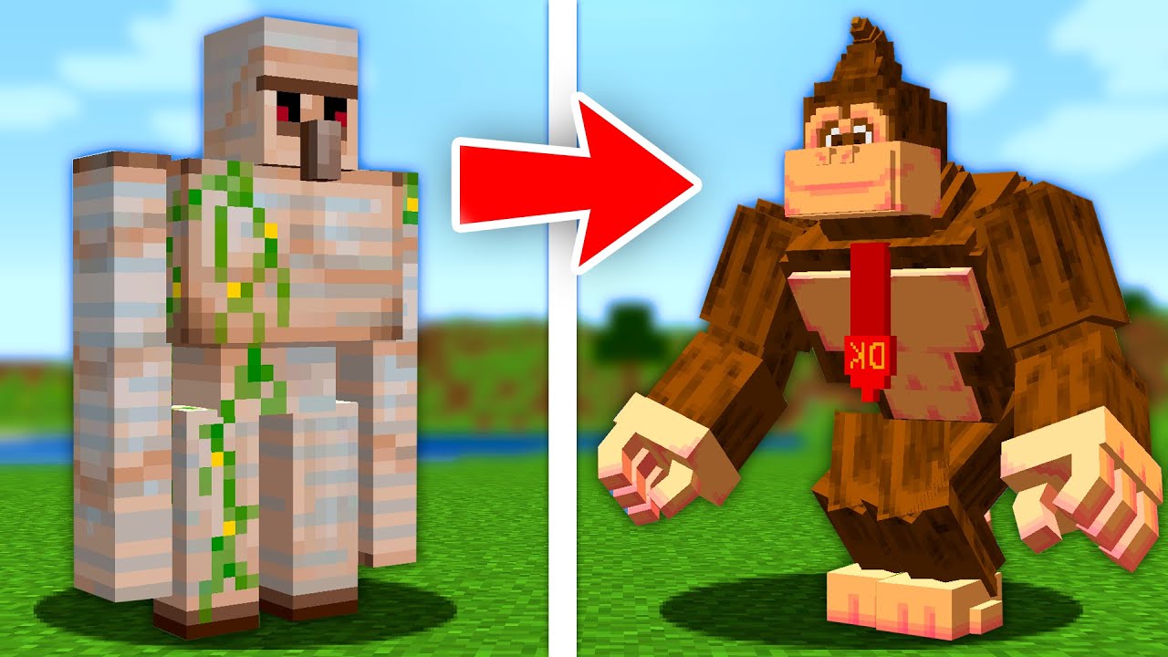 Recreé Los Personajes de MARIO BROS en Minecraft!