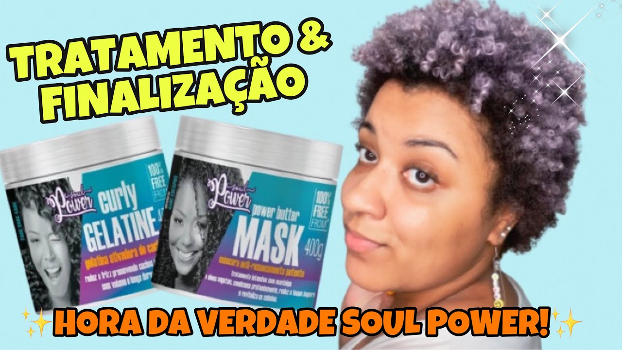 TESTANDO POWER BUTTER MASK E CURLY GELATINE SOUL POWER | É TUDO ISSO MESMO? | #VEDA12