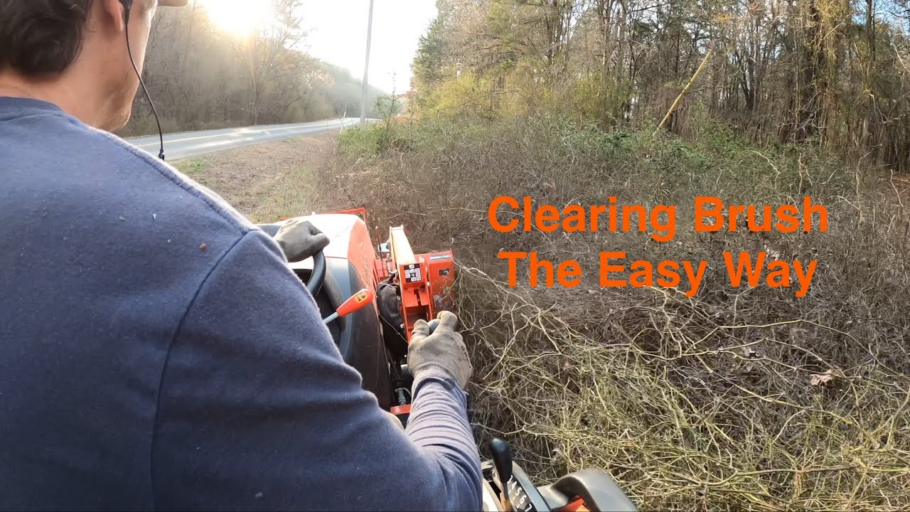 Clearing Brush With Brush Hog and Piranha Teeth On LX2610