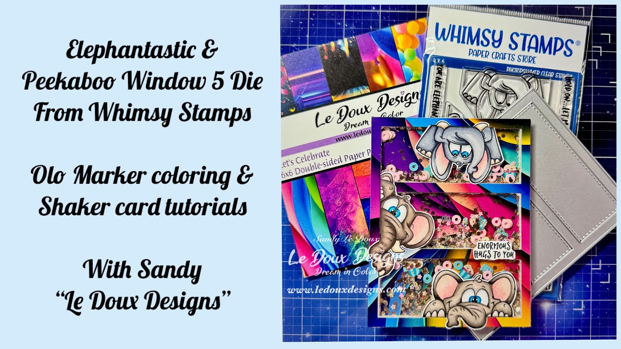Have you seen the Peekaboo window dies and animals from Whimsy Stamps? They are adorable, join me