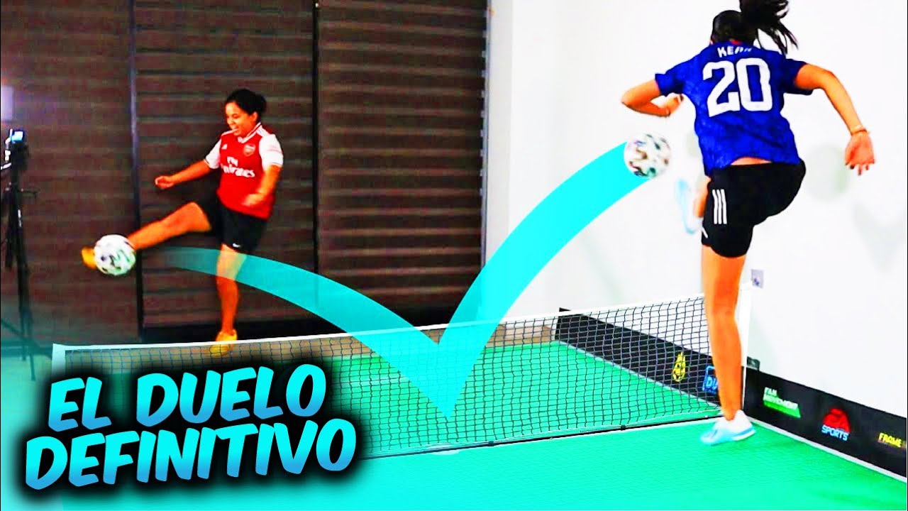 PARTIDO de FÚTBOL TENIS 1vs1. DUELO DEFINITIVO EN CASA POR CUARENTENA | Dúo Dinámico