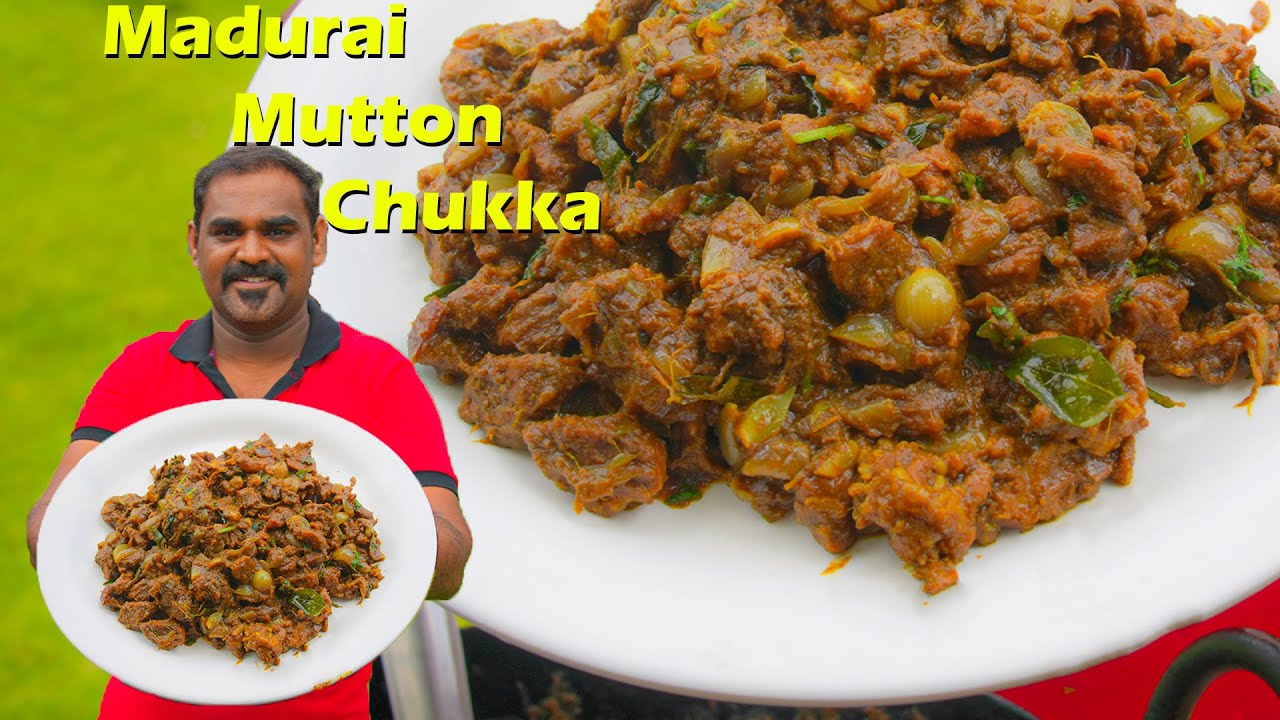 Madurai Mutton Chukka Recipe | Mutton Recipe | WORLD FOOD TUBE