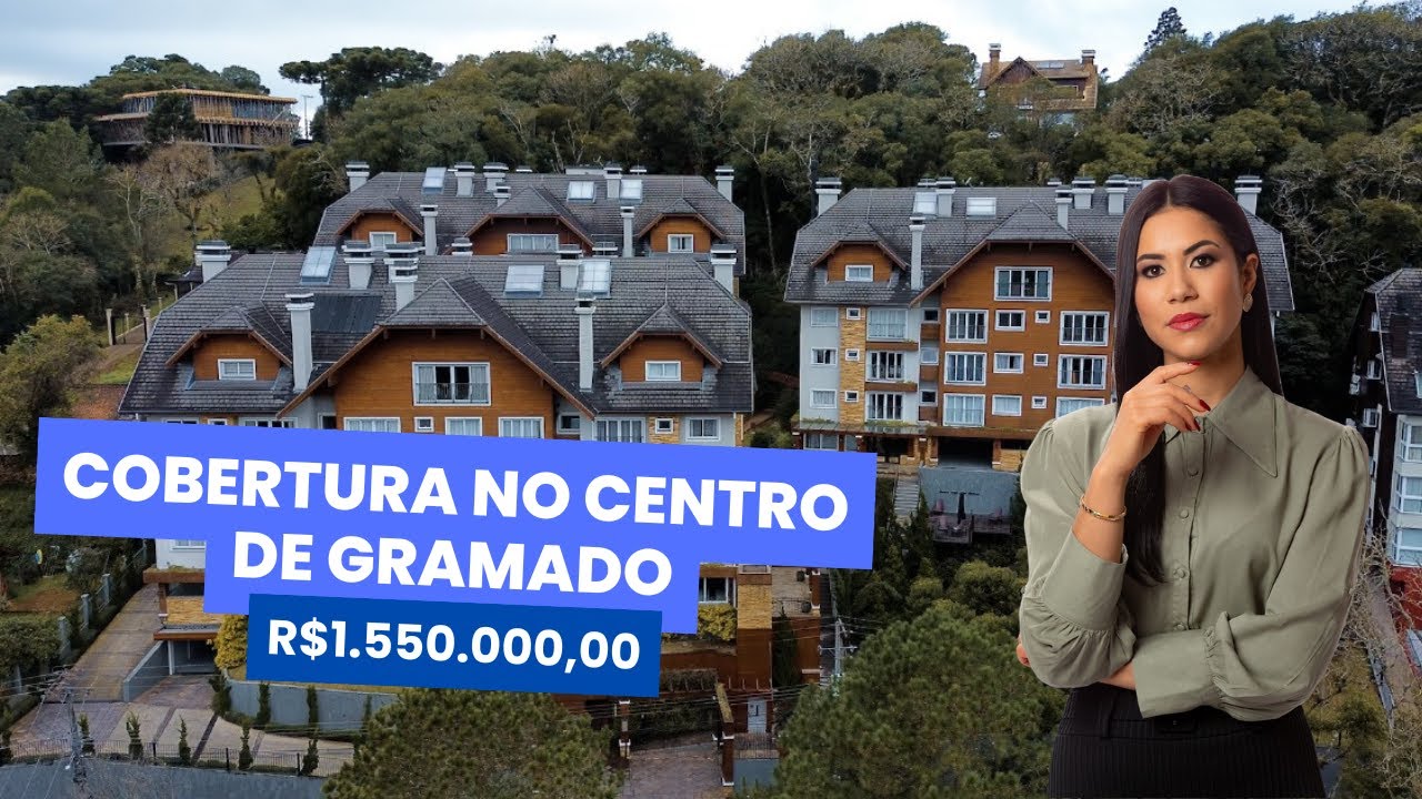 Cobertura no centro de Gramado por apenas R$1.550.000