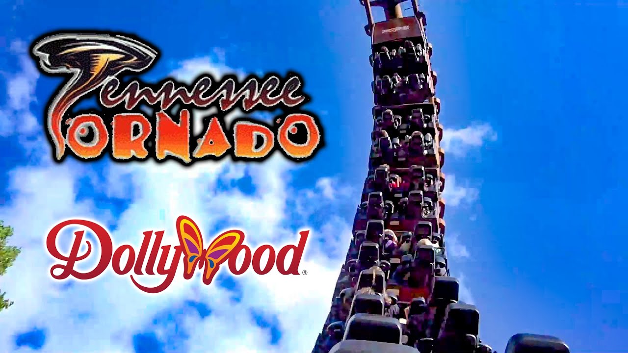 2019 Tennessee Tornado Roller Coaster Front and Back On Ride HD POV Dollywood