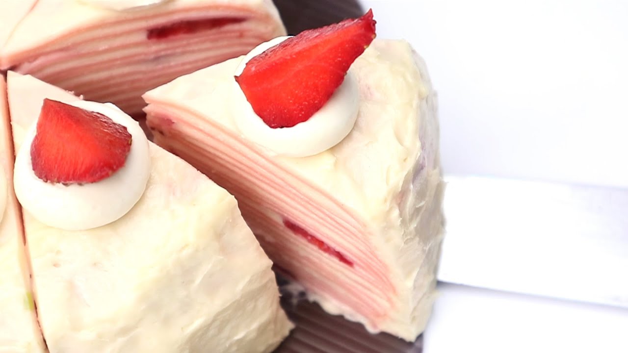 RESEP STRAWBERRY MILLE CREPES