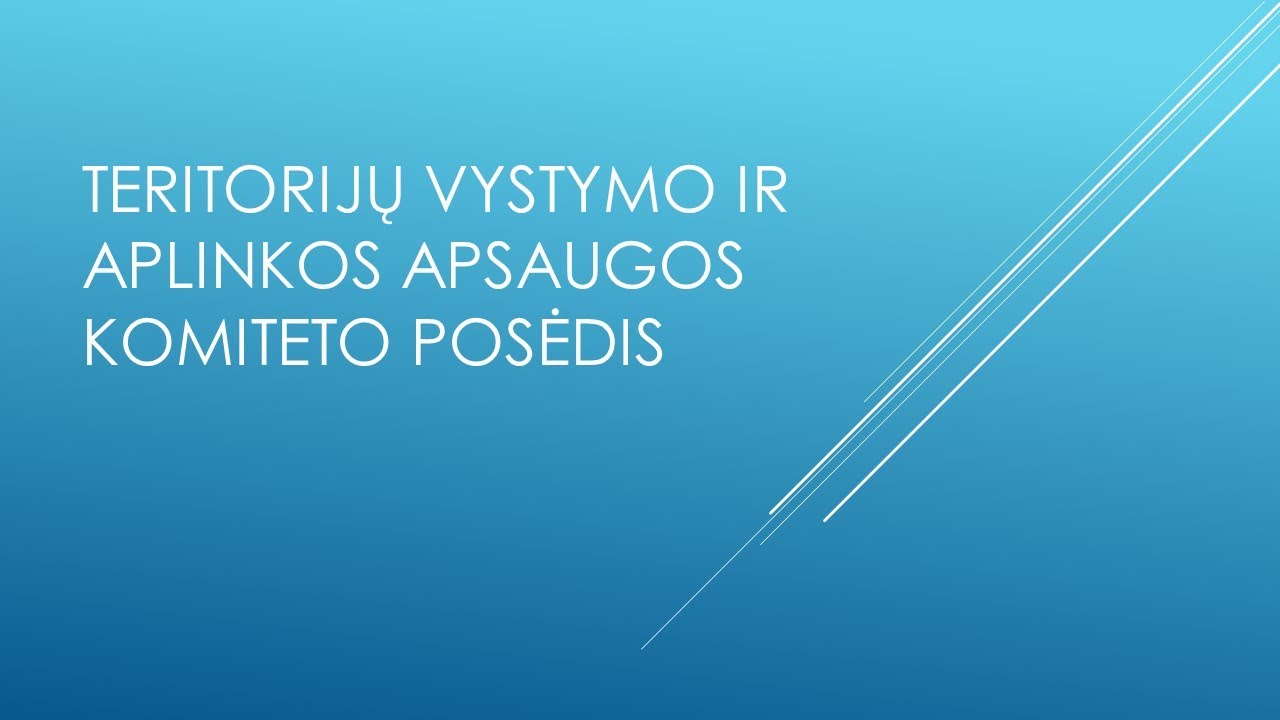2025-12-16 Teritorijų vystymo ir aplinkos apsaugos komiteto posėdis