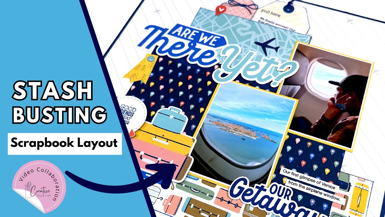 Stash Busting Scrapbook Layout