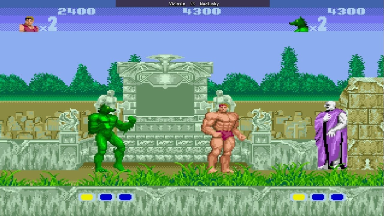 Altered Beast 兽王记 Sega 1988 - 2 players longplay ( Sega Genesis )