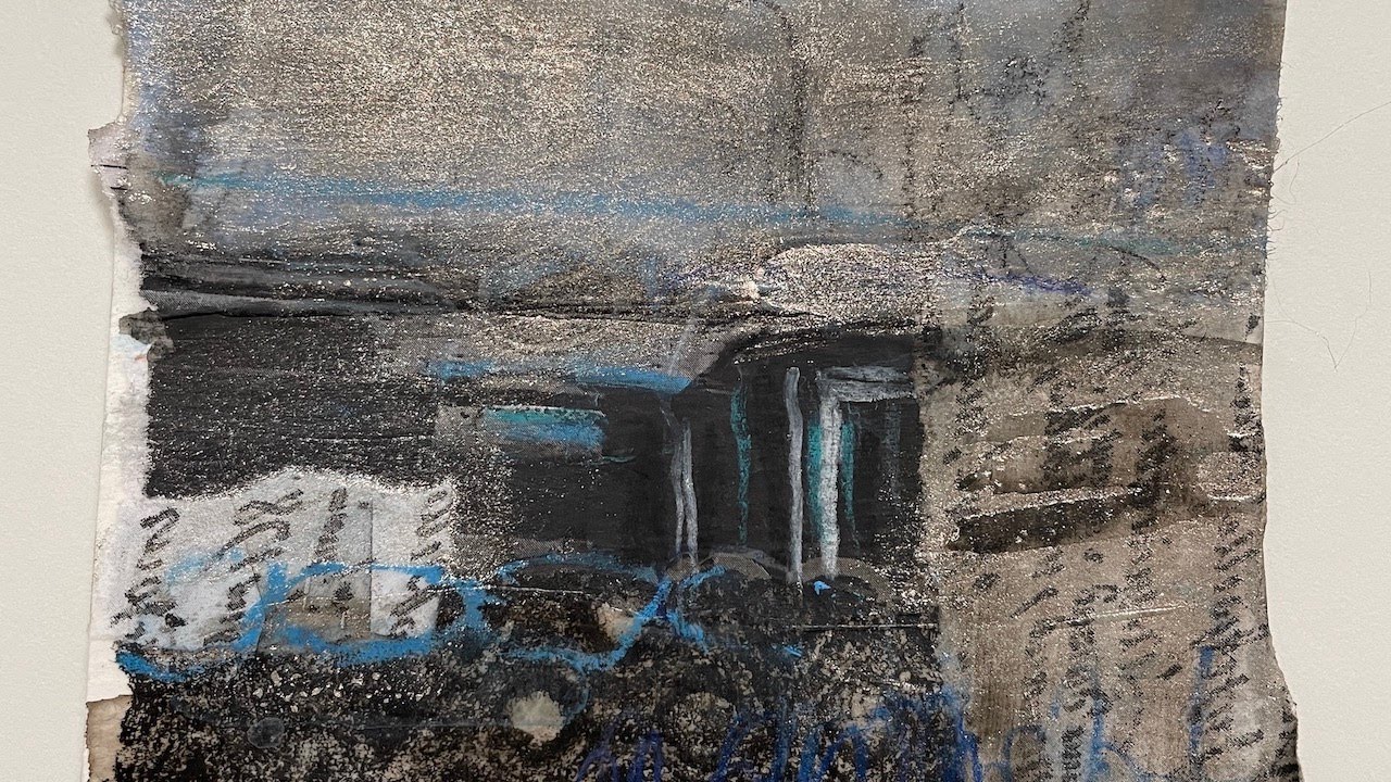 Mixed-Media-Collagen-Technik auf Miniaturformaten mit Sumpfkalk und Wachs - Teil 8