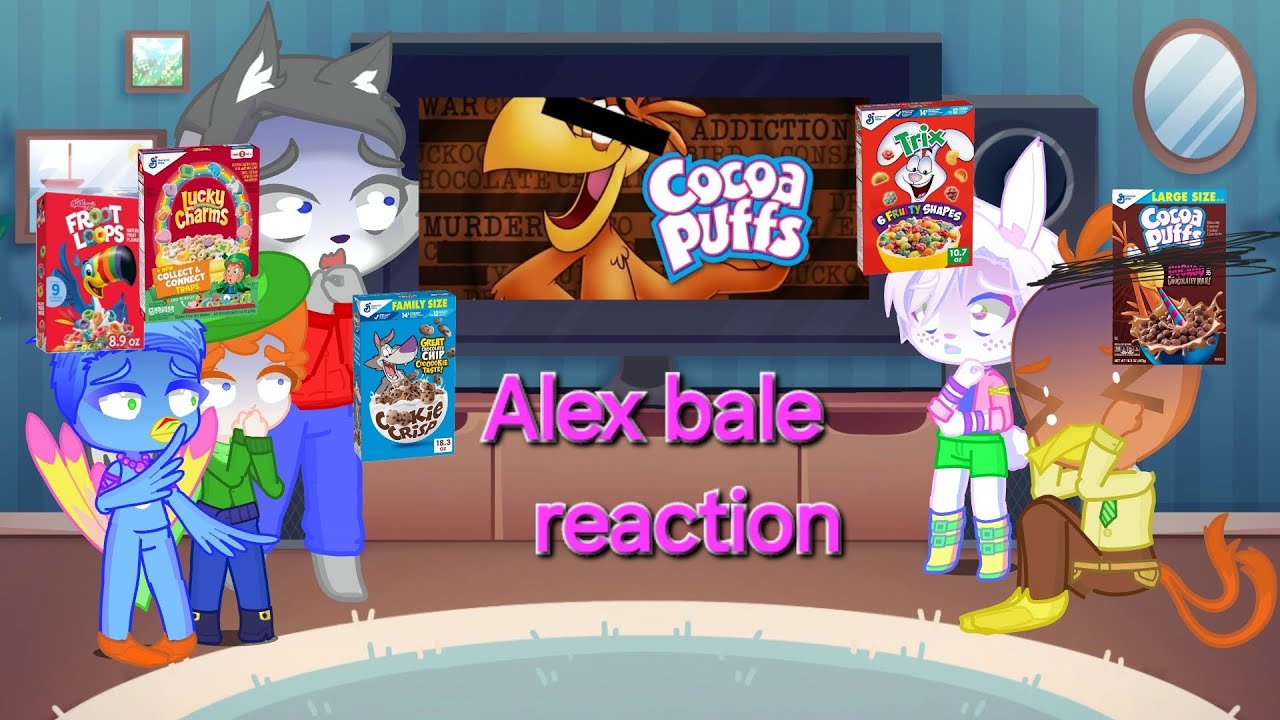 Cereal characters react to @AlexBaleFilms cocoa puffs theory