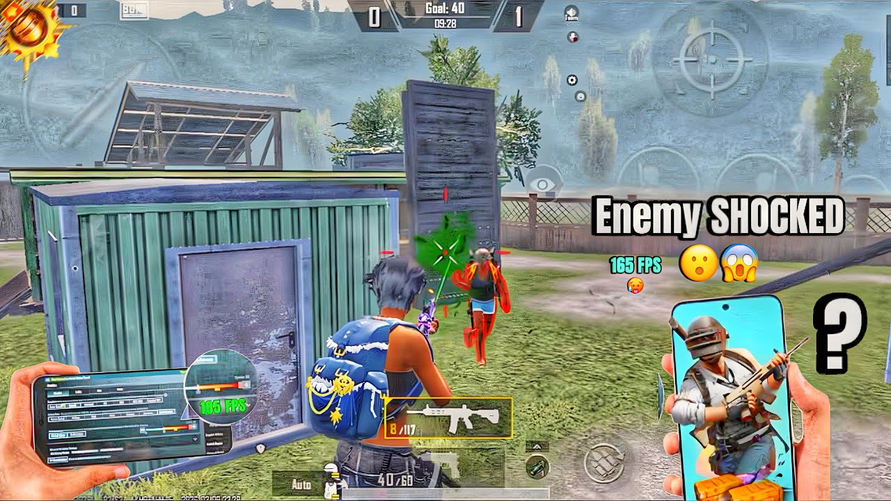 165 FPS 🔥Enemy Shockd 😱 Wait For New Phone TDM Test 1v1 🔱