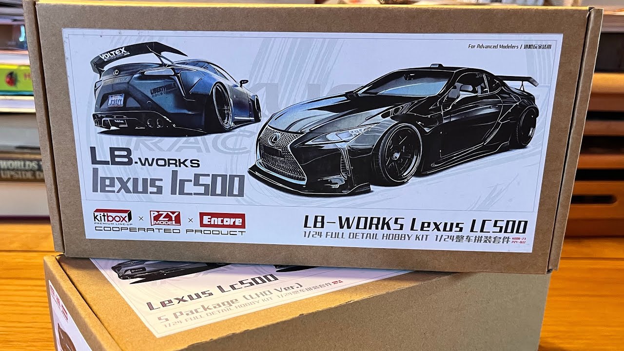 The All new 1/24 LBWK Lexus LC500 from Kitbox/Pzy with Encore.