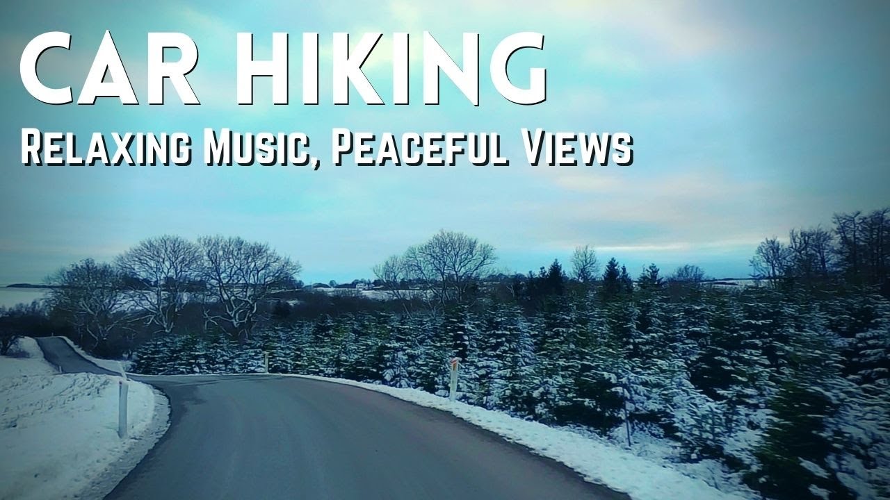 Peaceful Winter Drive In Denmark. Slow TV With Calming And Inspiring Music