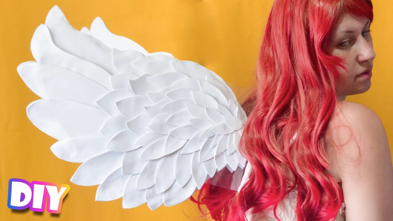 Como Fazer Asas de Anjo | Fantasia de Carnaval | Tutorial Cosplay | DIY