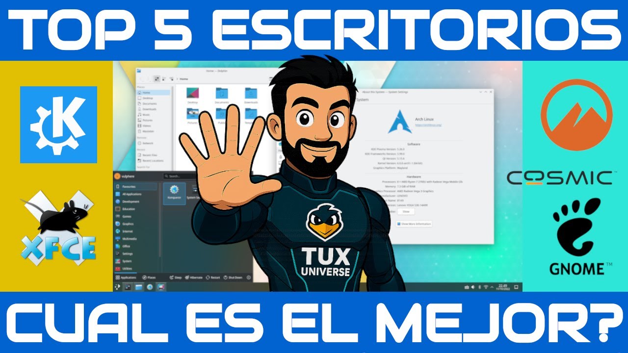 LOS MEJORES ENTORNOS DE ESCRITORIO PARA LINUX 💻 (TOP 5 ACTUALIZADO)