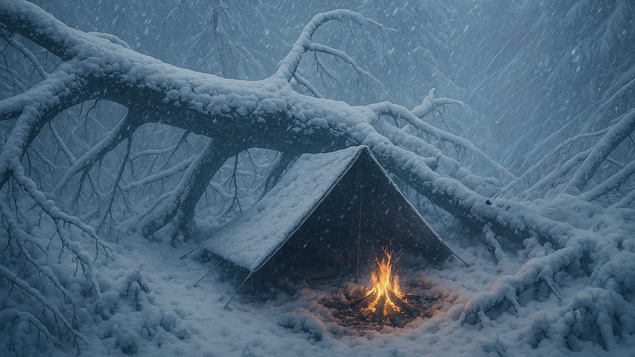 Extreme Winter Survival in the Rain and Snow | Alone at -14&deg;C with No Gear &ndash; Just Fire